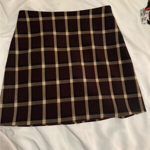 Reformation Plaid Mini Skirt